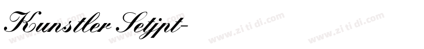 Kunstler Setjpt字体转换